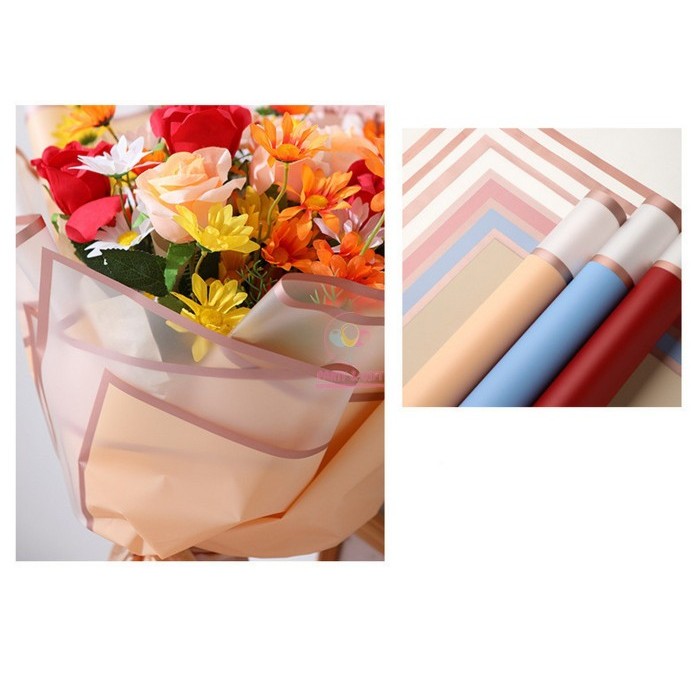 

PARTY & GIFT STORE | Kertas Buket Bunga Double Lis Emas/Gold Frame Flower Bouquet Wrapping
