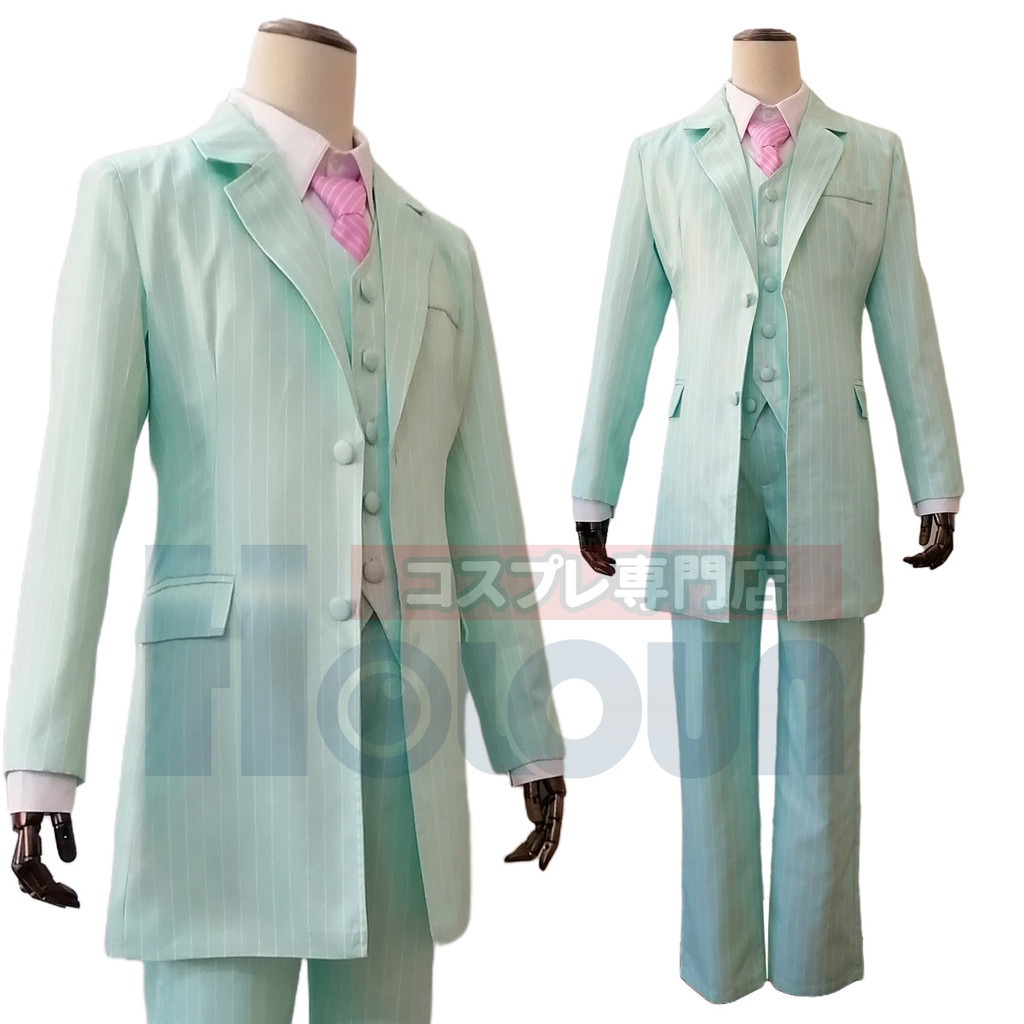 HOLOUN Tokyo Anime Cosplay Costume Bonten Rindo Haitani Ran Haitan Blue Green Suit Casual Wearing Ha
