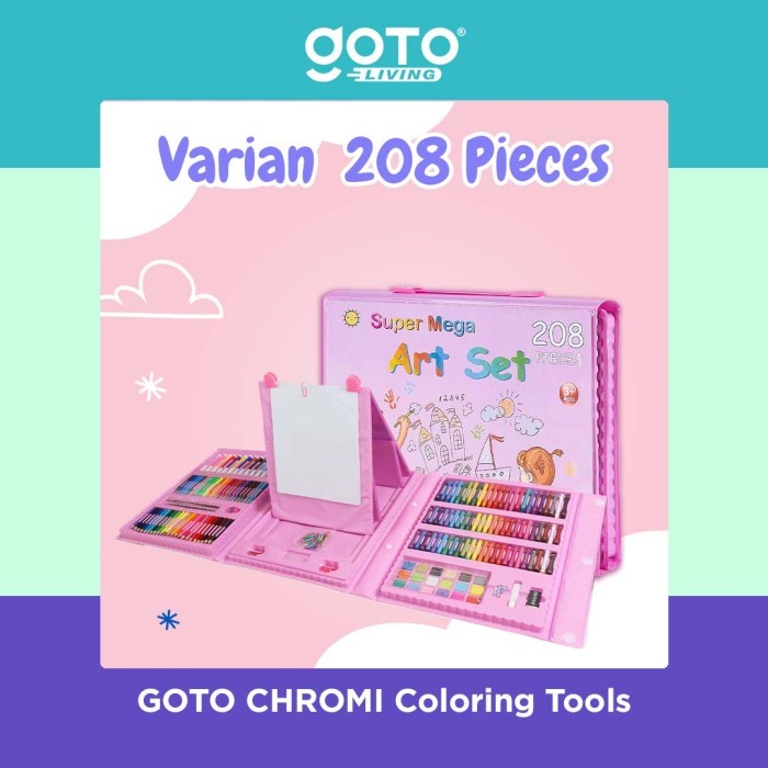 

Goto Chromi Crayon Krayon Pensil Warna Set Kerayon Lengkap 150 208 Pcs - 150 PCS