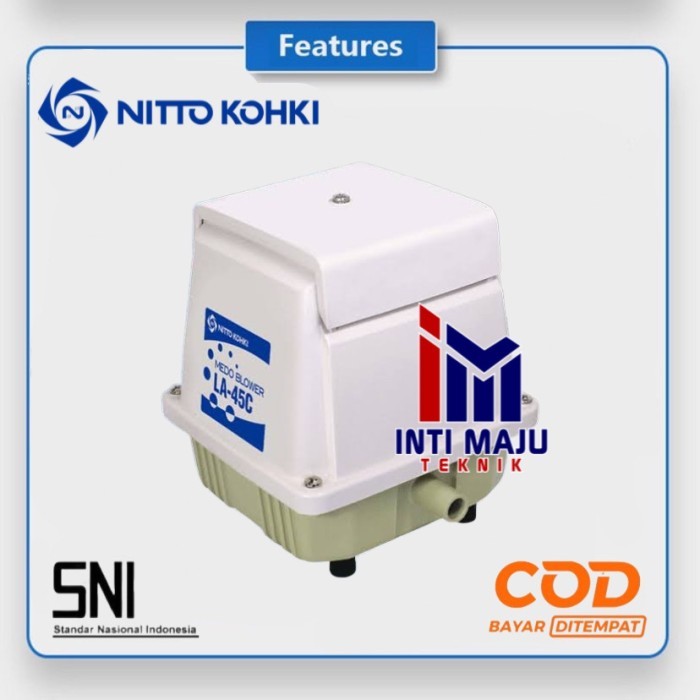 Aerator Nitto Kohki Medo Air Blower LA 45C Pompa Udara Kolam Koi