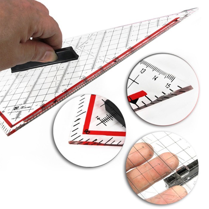 

Penggaris T, Mor Segitiga Meja gambar Drafting Arsitek bukan Rotring - Segitiga 22.5cm
