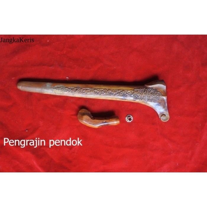 warangka keris sandang walikat ukir kayu sawo PP7878 antik