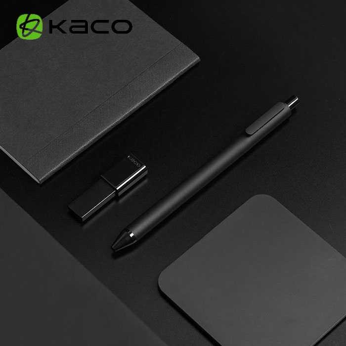 

Kaco PURE Pena Pulpen Bolpoin Gel Black Ink 0.5mm 10 PCS - K1015 [Messashop]