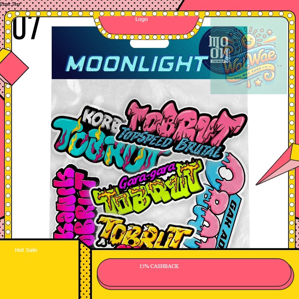 

STIKER PACK KATA-KATA VIRAL TOBRUT - MOONLight