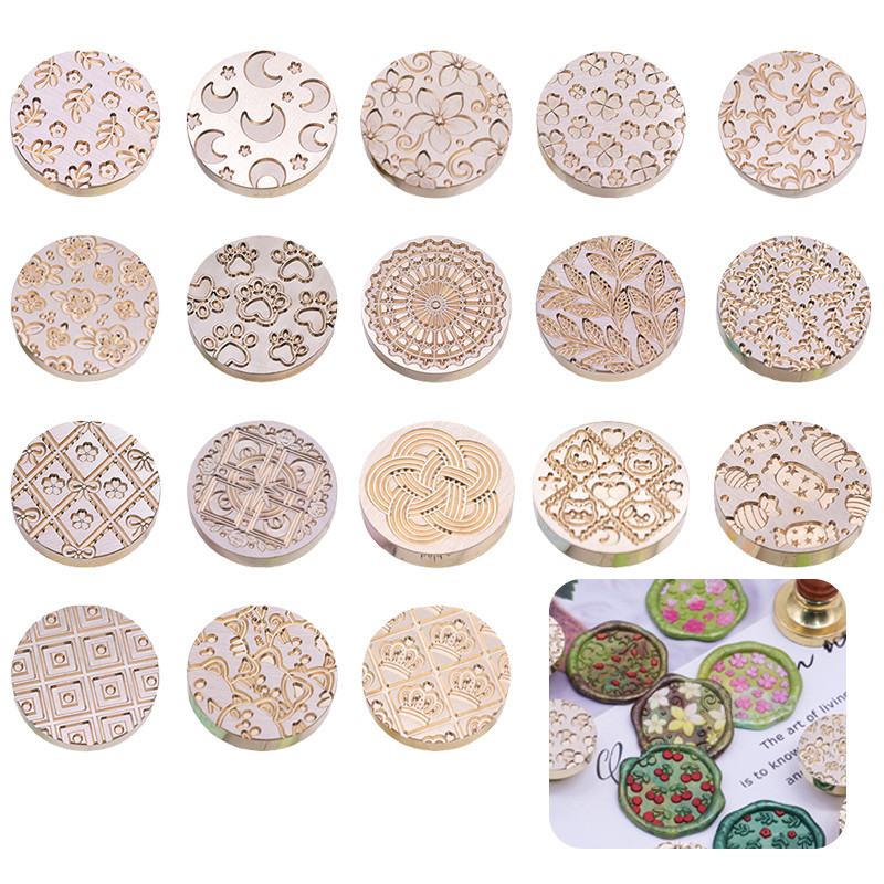

Candy Series Wax Seal Stamp Vintage Craft Sealing Stamp Head For Cards Envelopes Wedding Invitations Gift Packaging Scrapbooking