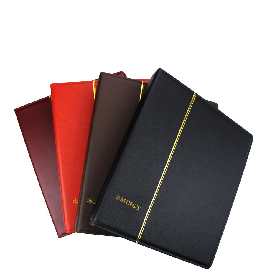 

International 3/7/9 Hole leather coin collection album paper money postage stamp commemorative coin Collection album Folder book