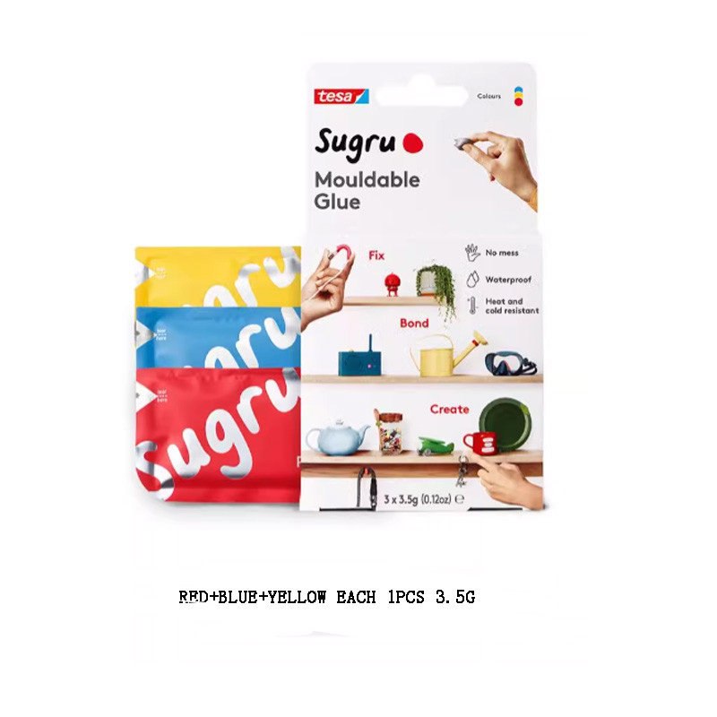 

Tesa Sugru Super Glue Waterproof Glue for Home Improvement Craft Glue Tasks Use as Wood Glue, Poster Putty or Silicone Adhesive