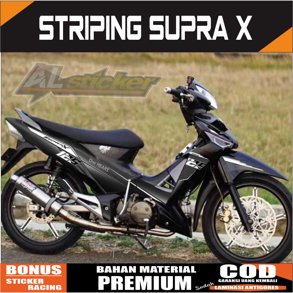 STRIPING VARIASI HONDA SUPRA X 125 2008 - 2012