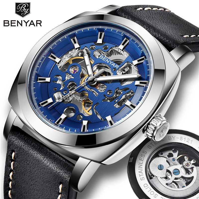 BENYAR Men's Watches Top Brand Luxury Business Automatic Mechanical Watch Men Waterproof Sport Wrist