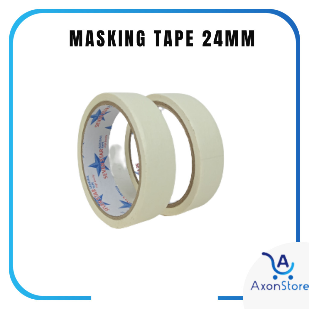 

STAR TAPE Isolasi Kertas 24mm x 12m Masking Taper 24mm Selotip Murah