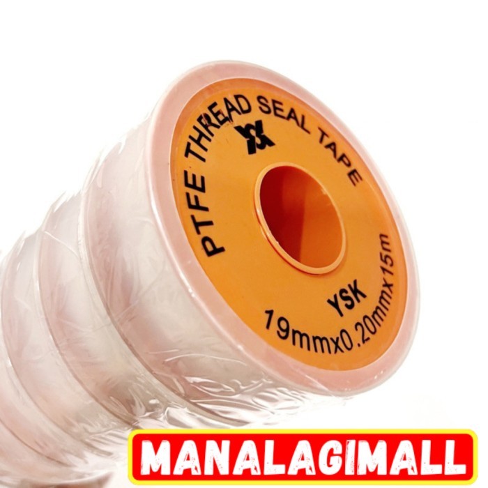 

Seal Tape Jumbo PTFE 3/4 Inch 19mm Panjang 15m - Isolasi Pipa 15 Meter