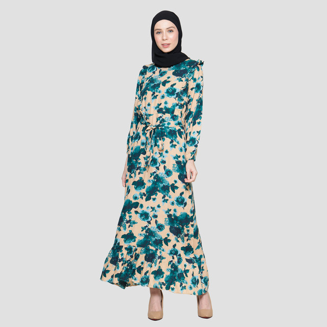 Arjuna Weda Kembang Kecil 3 Gamis Wanita 121764566
