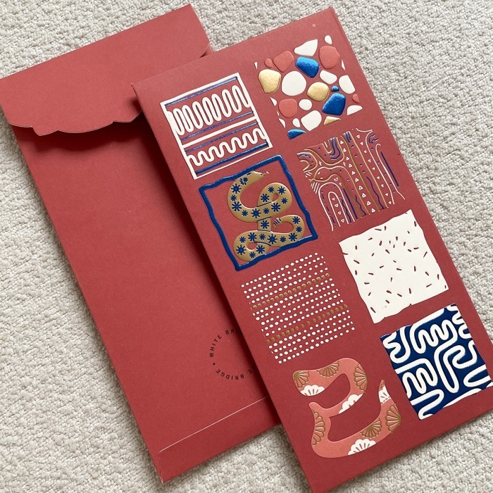 

❈besty_mart3❈-[Terlaris] Angbao Imlek / Amplop CNY Envelope / Hong Bao merah - Snake Square