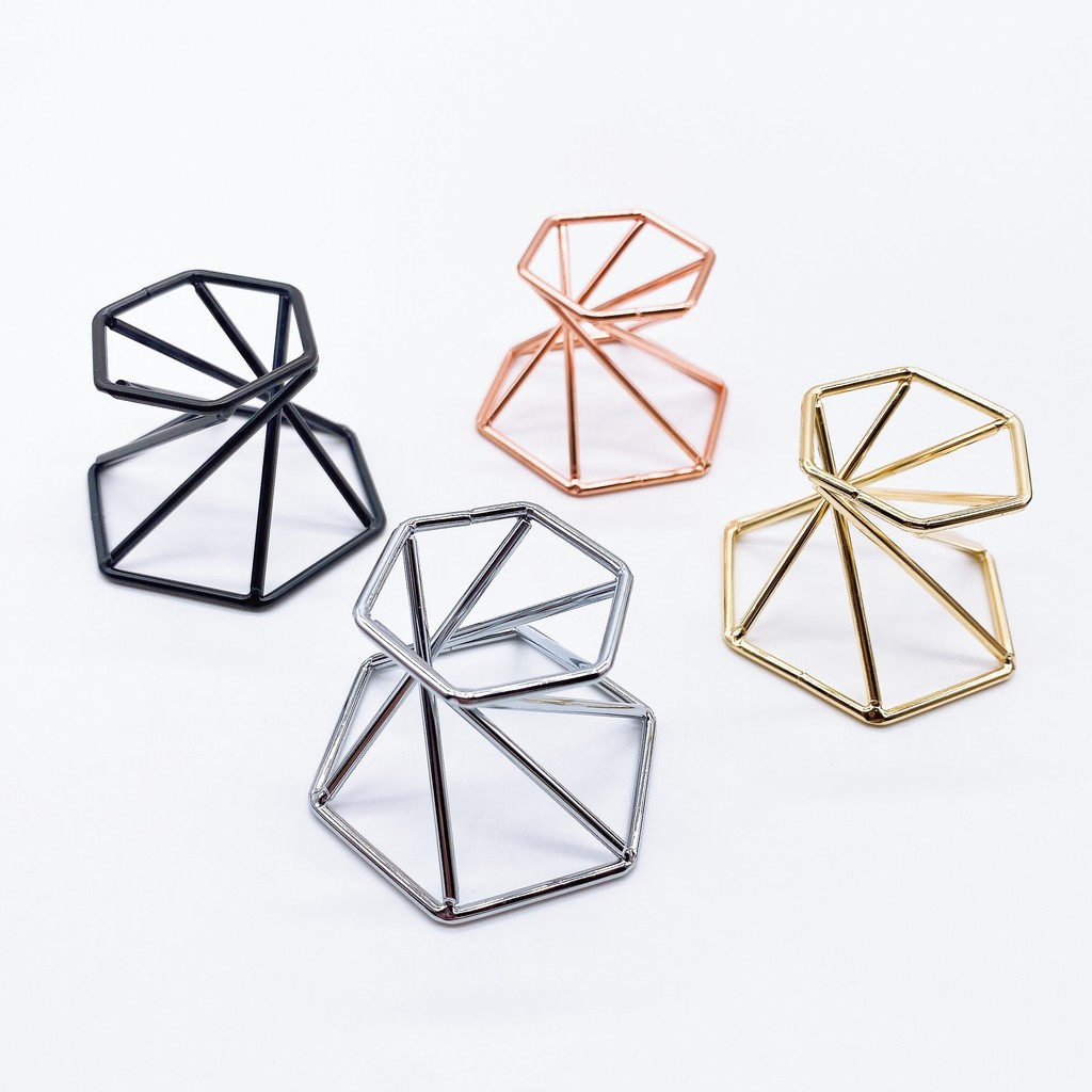 

Hexagon Metal Display Stand Holder Sphere Base Crystal Lensball Base Home Office Decor Accessories Divination Photography