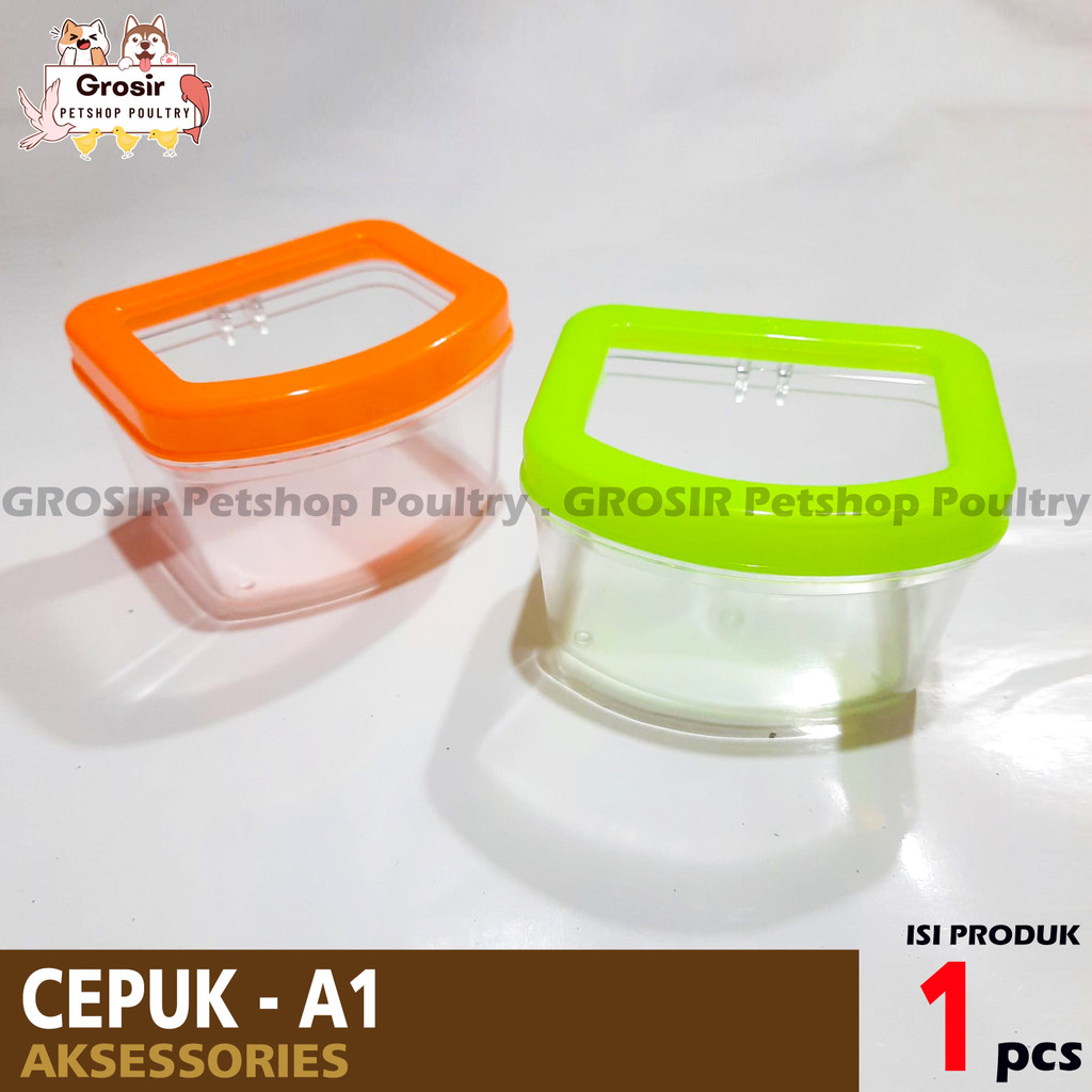 CEPUK A1 WADAH PAKAN MINUM BURUNG CEPUK BURUNG KOTAK ANTI TUMPAH