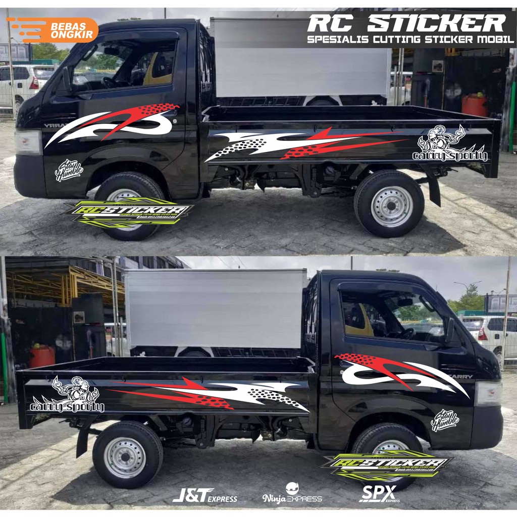 Stiker mobil Suzuki Carry pick up List Sticker Cutting Pick up terbaru promo stiker Carry pick up