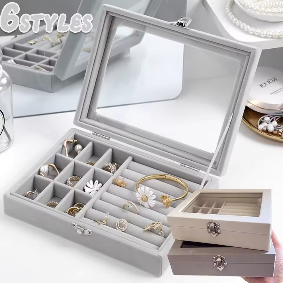 Pellucid Jewelry Box Kotak Perhiasan Tempat Perhiasan bening