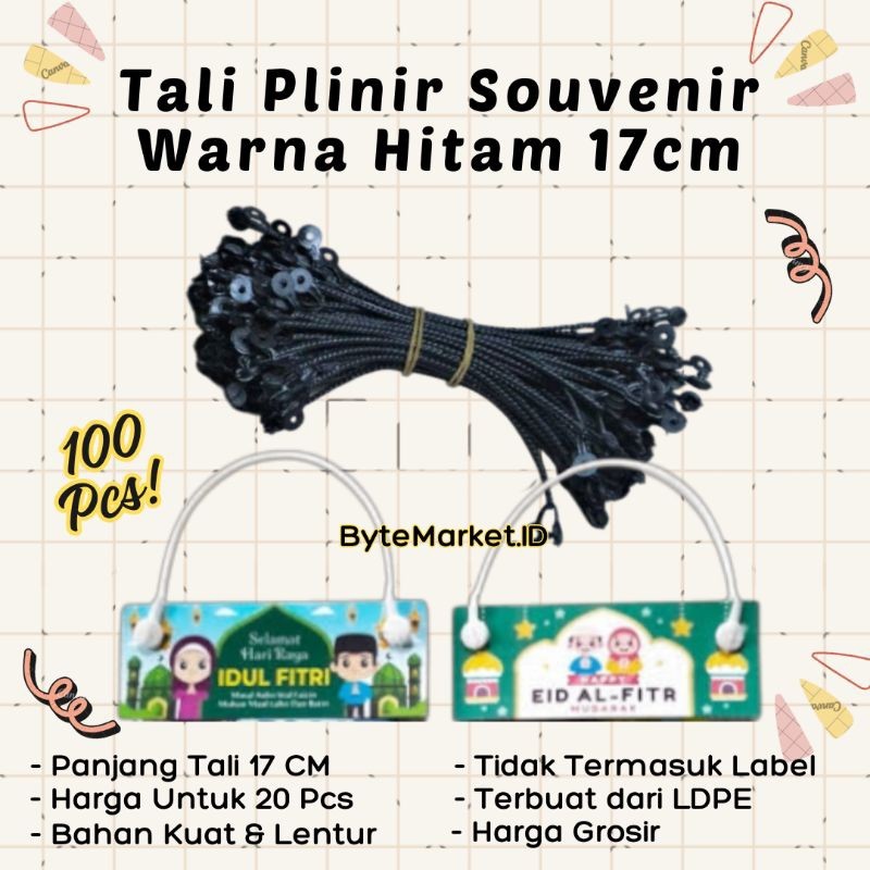

100 Pcs Tali Plintir / Pelintir / Tali Jinjingan / Tali Plastik