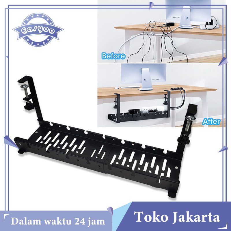 Cable Management Under Desk Rak Kabel Organizer Bahan Stainless Steel Organizer Kabel