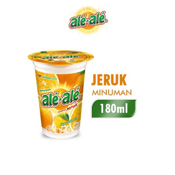 

New Item ALE ALE JUICE ORANGE CUP 180ML