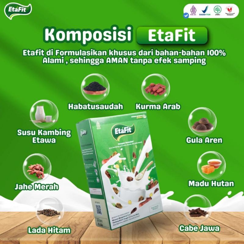 

[Promo] 1 Box Etafit Susu Kambing Etawa Untuk Pernafasan Asma Batuk Sesak Nafas Dan Tbc