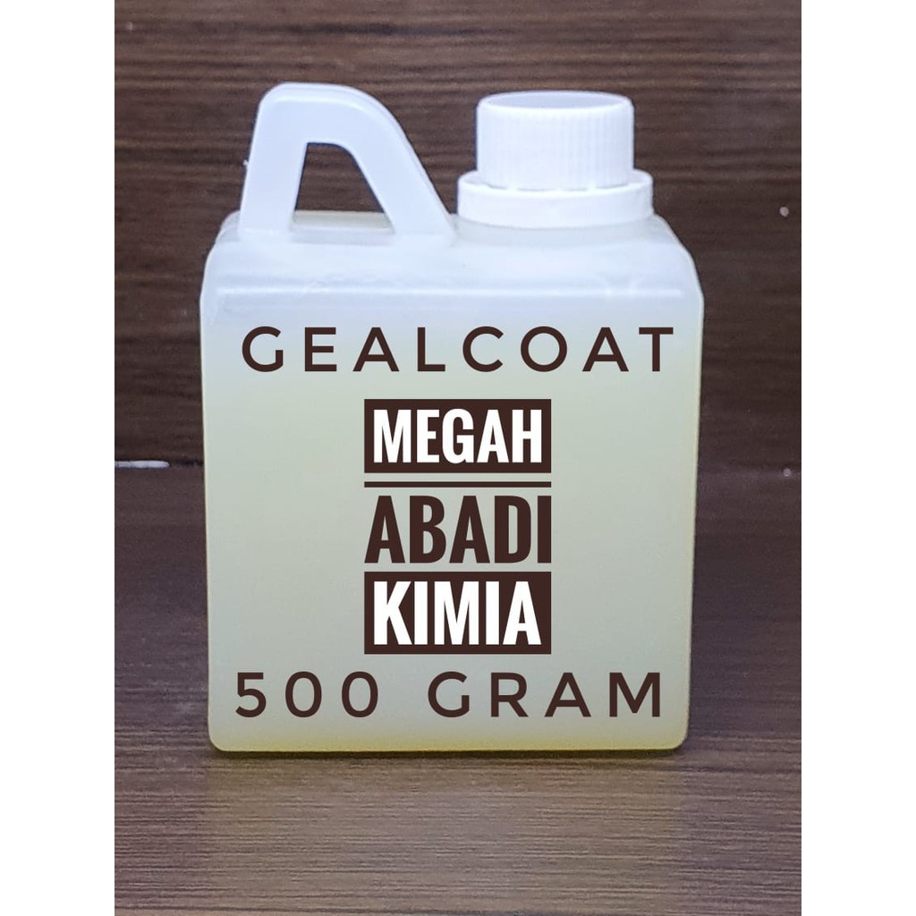 Gelcoat Resin 500gr Lapisan Akhir Fiberglass Kapal Kolam Cor Epoxy Craft DIY