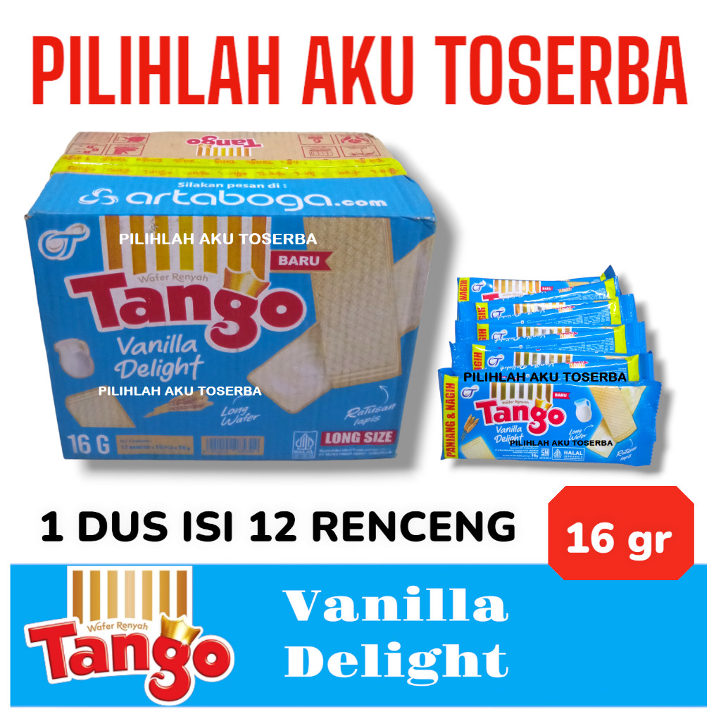 

Tango Wafer VANILLA DELIGHT RENCENG - (HARGA 1 KARTON ISI 12 RENCENG)
