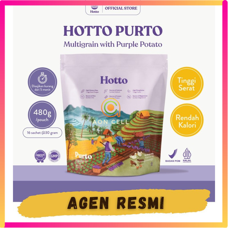 

Hotto Purto Pouch (16 sachet) Multigrain with Purple Potato