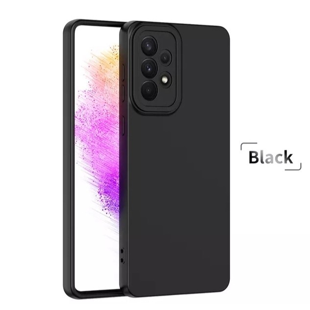 Samsung Galaxy A73 5G Soft Case Original Premium Silicon Casing a 73 - Hitam