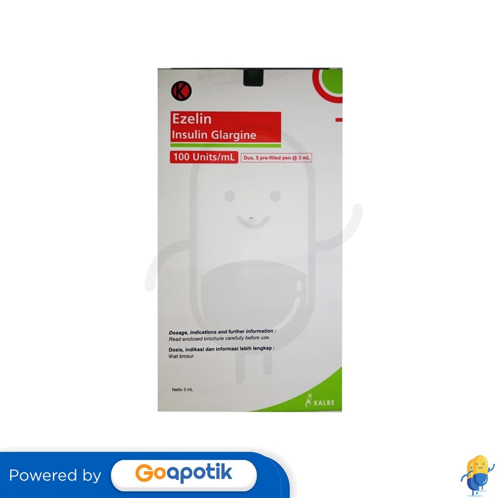 Ezelin 100 Iu/Ml Insulin 3 Ml Box 5 Pre-Filled Pen