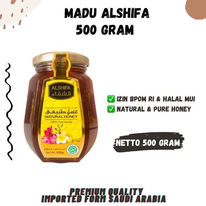 

MADU ALSHIFA 500gr Arab Natural Honey Pure Asli Raw Al-shifa Assifa Alsyifa ashifa alsifa asshifa al shifa 500 gram murni