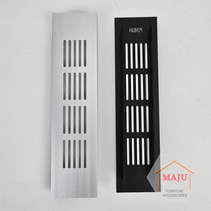 Lubang Udara Aluminium Huben Ventilasi Angin Kitchen Set Saringan Hawa Laci Lemari Kabinet Silver Hi