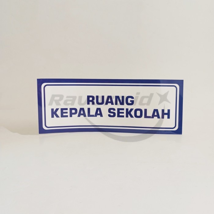 

Stiker Papan Nama Ruang Kepala Sekolah/ Stiker Vinyl Nama Ruangan