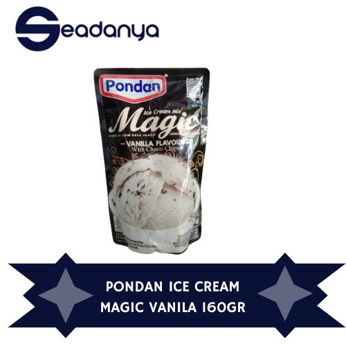 

[PROMO] Pondan Ice Cream Magic rasa Vanila Choco Chips 160g Bubuk Es Krim Siap Pakai HALAL MUI BPOM