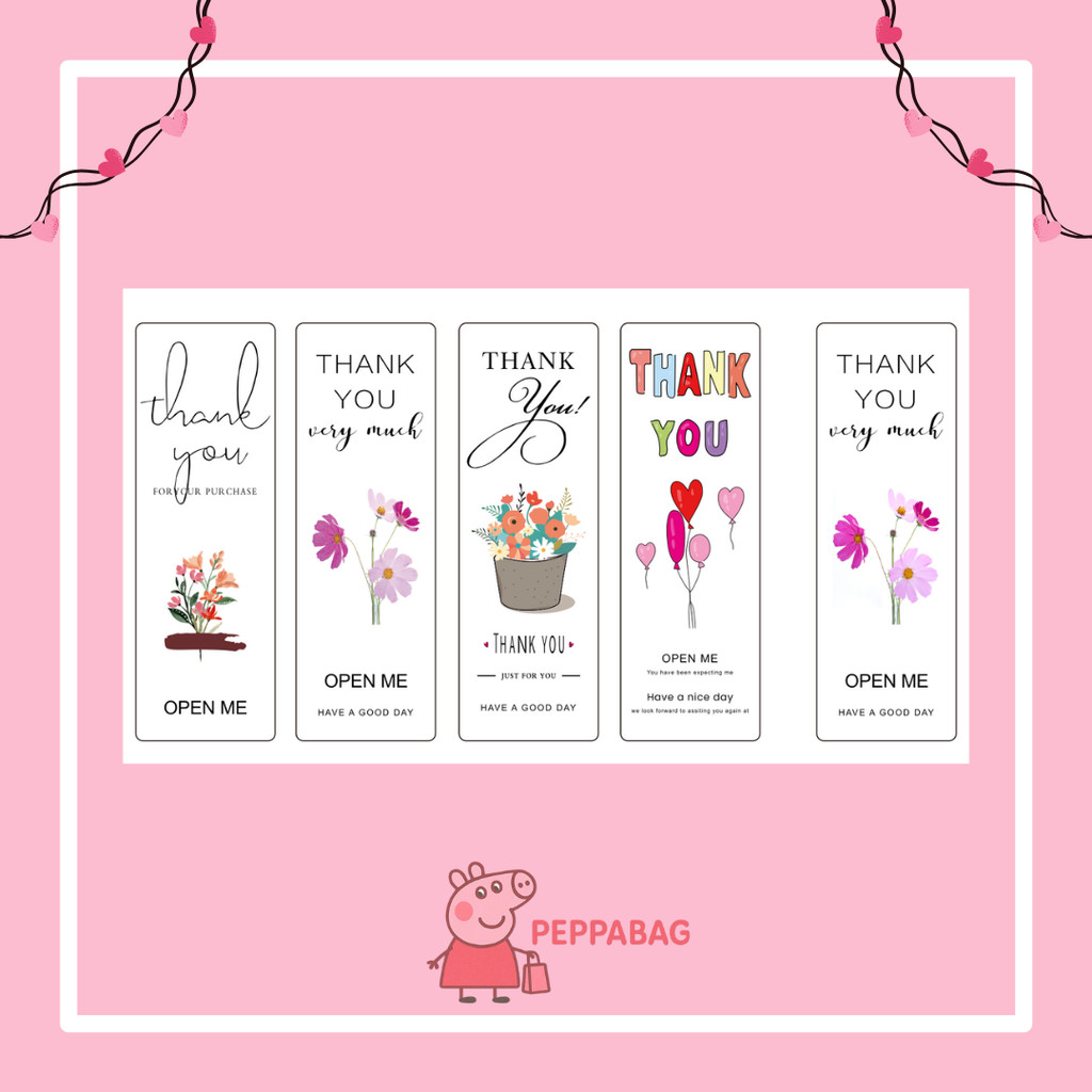 

Sticker Thank You for Your Order / Business 2,5 x 7,5 cm 120 Pcs/ Roll - ES0567