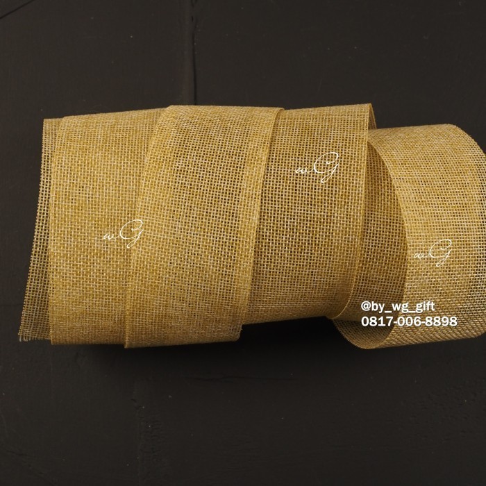 

Pita Goni Warna Champagne; Lebar 5 cm; Panjang 10 meter