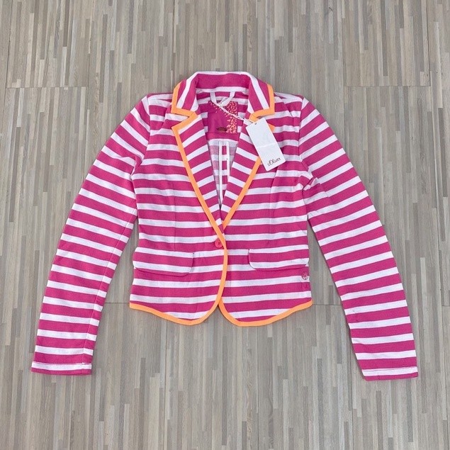 GARNESHOP  Blazer Anak S-OLIVER Lengan Panjang Motif Garis Garis