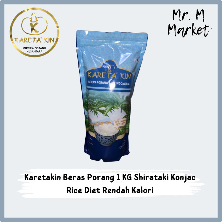 

Kareta Kin Beras/Nasi Porang Instan/Praktis (23 kkal) | Kareta'Kin 1kg - Shirataki Konjac Haditaki