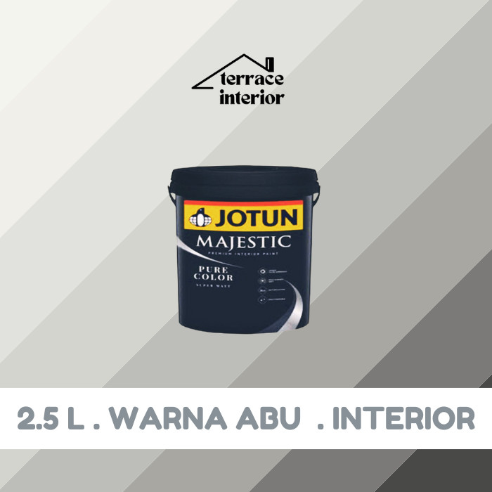 Cat Tembok Jotun Pure Color Warna Abu 2.5 Liter
