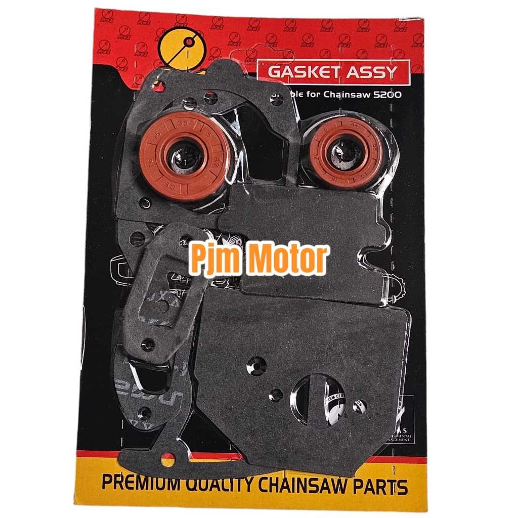 

PRO1 5200 PAKING KOMPLIT gasket kit full set mesin chainsaw senso sinso mini / kecil 5200 5500 5800 568 628 amplas