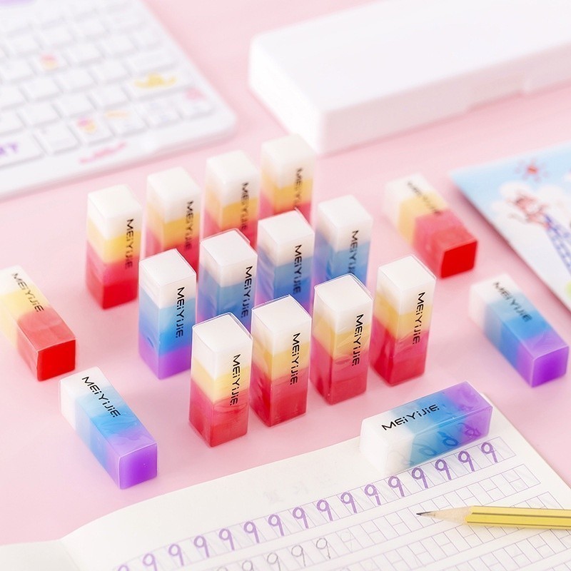 

Penghapus Pensil Motif Warna Warni Colorful Eraser 930