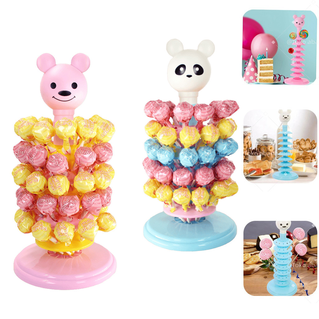 Stand Lolipop Display Tempat Permen Lolipop Cakepop Pagar Plastik Lollipop Stand Chupa Chups Rak Dis
