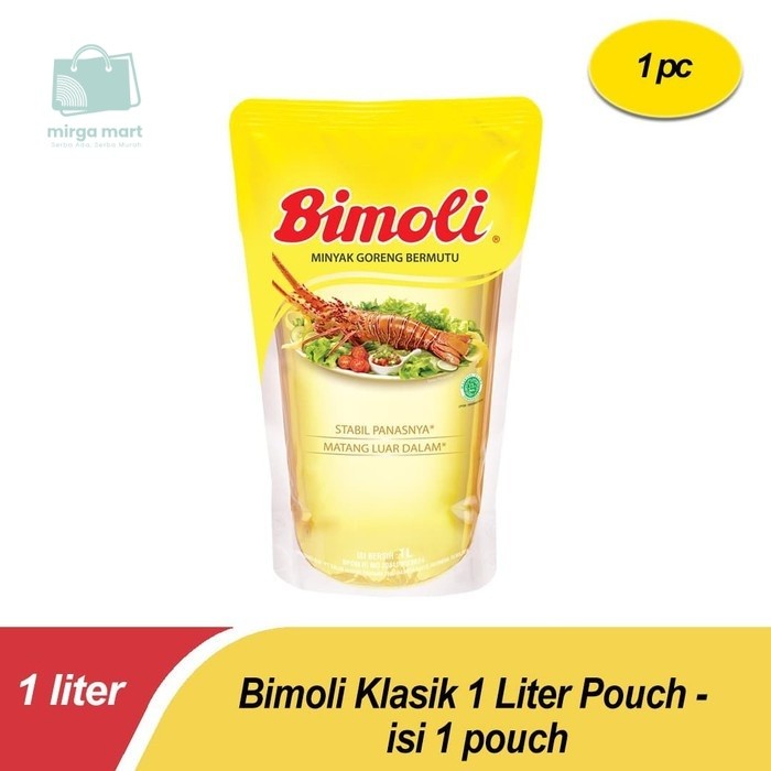 

Bimoli Klasik Minyak Goreng 1 Liter - Jernih Dan Stabil Panas mirga mart