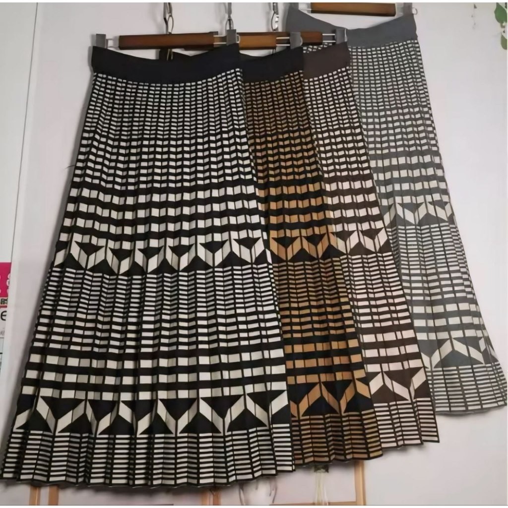 CADELAX_SHOP Gloryshop88 ROK Rajut Wanita Fashion / Rok Payung Panjang / Rajut Wear / Bawahan Rok Ra