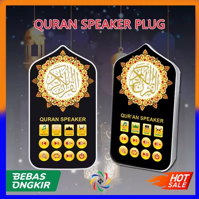 Speaker Zikir Murottal Al-Quran Portable with LED