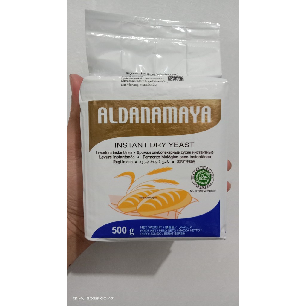 Aldanamaya Instant Dry Yeast Ragi Instan Semi Kering Praktis dan Kualitas Premium