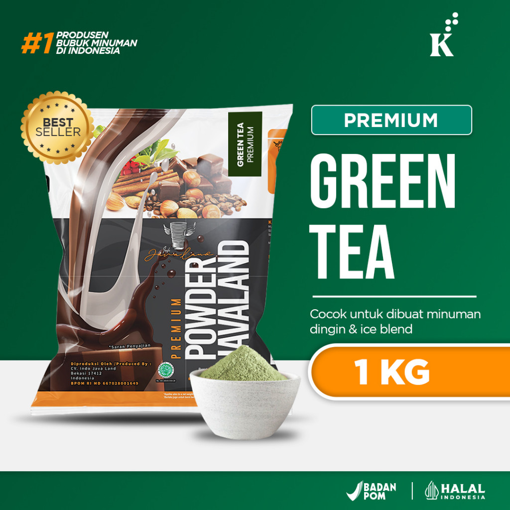 

Bubuk Minuman Premium Greentea Green tea JavaLand Grande 1kg