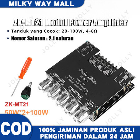 [Model Terbaru] ZK-TB21 Amplifier Bluetooth TPA3116D2 50Wx2+100W Power Amplifier Amplifier Board Blu