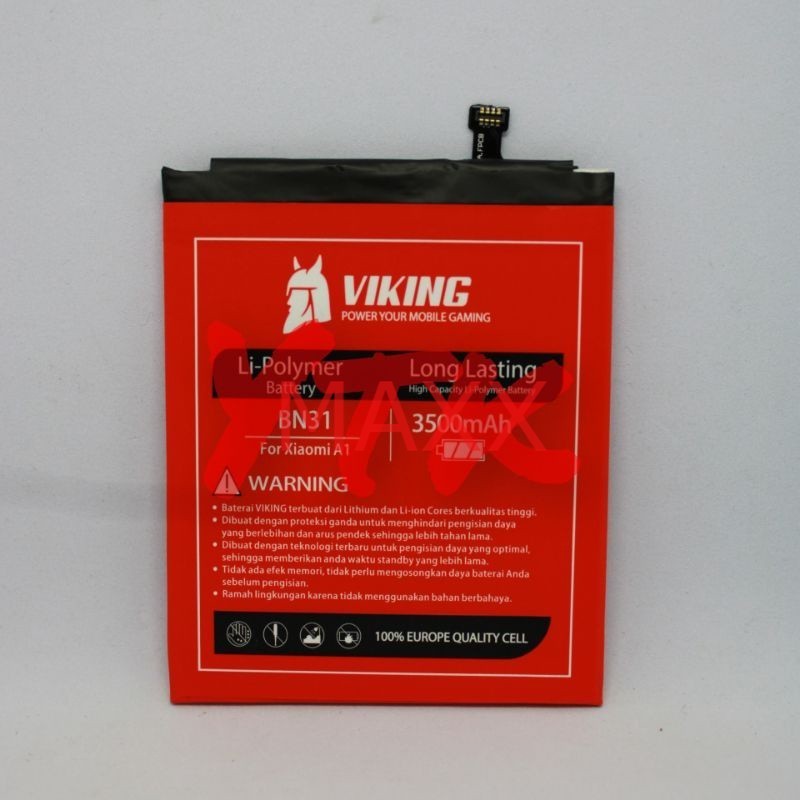 Batre/Baterai/Battery VIKING Xiaomi BN31 / Mi A1