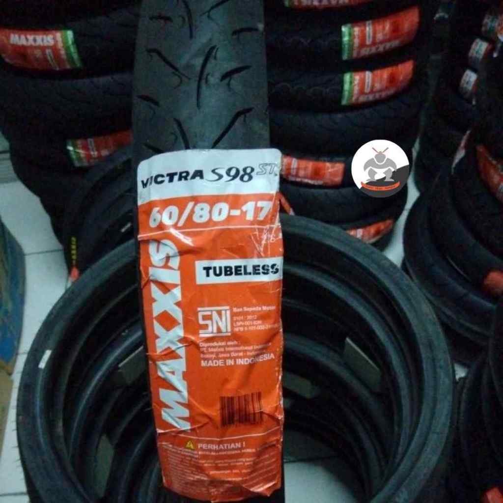 Ban Motor MAXXIS VICTRA S98 ST size 60/80 R17 - Tubeless Ban Depan SUPRA X 125, JUPITER Z1, SATRIA F